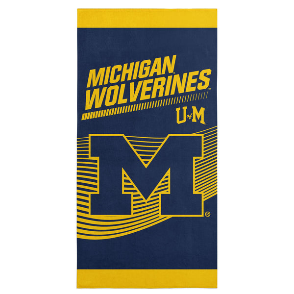 sweet home collection NCAA Officially Licensed Michigan Wolverines 30" x 60" Beach Towel