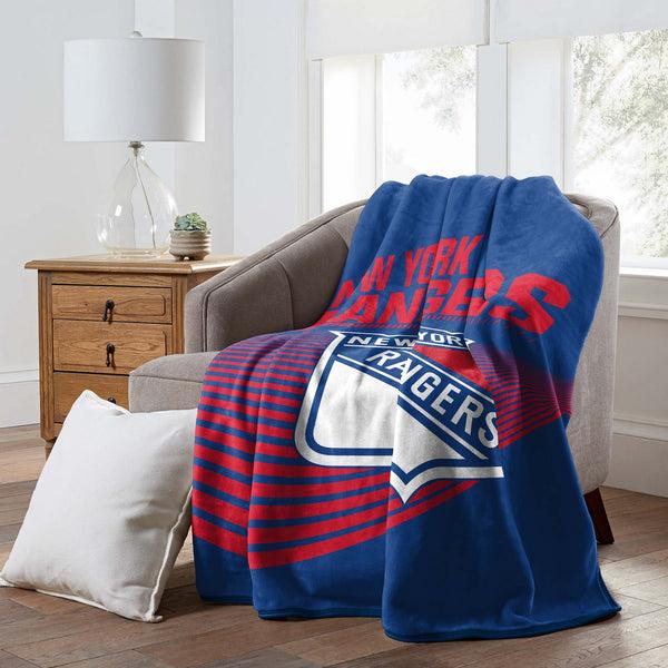 Sweet Home Collection New York Rangers NHL Officially Licensed Raschel Throw Blanket 60x80