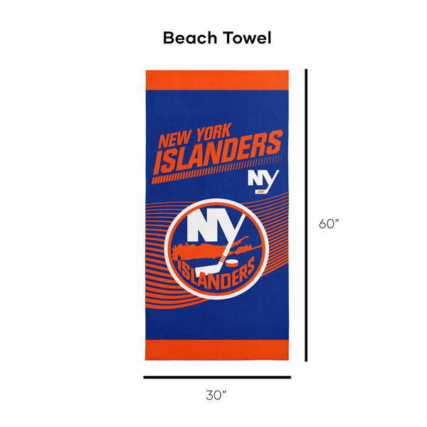 Sweet Home Collection NHL Officially Licensed New York Islanders 30" X 60" Beach Towel