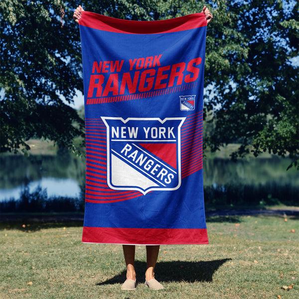 Sweet Home Collection NHL Officially Licensed New York Rangers 30" X 60" Beach Towel