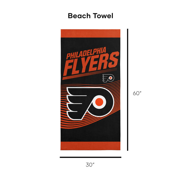 Sweet Home Collection NHL Officially Licensed Philadelphia Flyers 30" X 60" Beach Towel