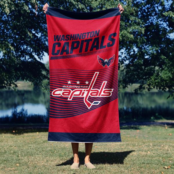 Sweet Home Collection NHL Officially Licensed Washington Capitals 30" X 60" Beach Towel