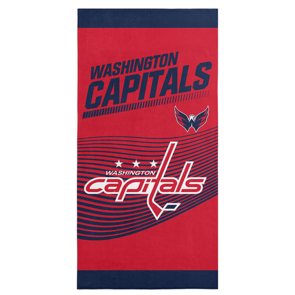 sweet home collection NHL Officially Licensed Washington Capitals 30" x 60" Beach Towel