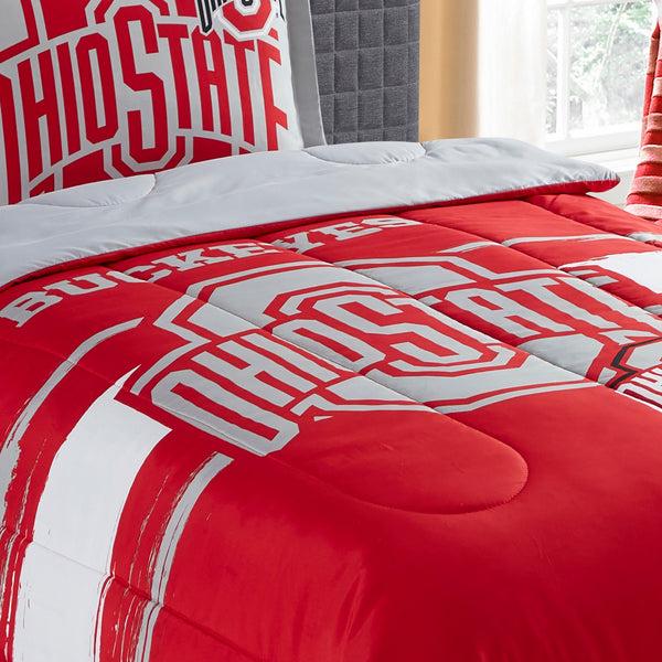 Sweet Home Collection Ohio State Buckeyes NCAA Officially Licensed 3-Piece Comforter Set