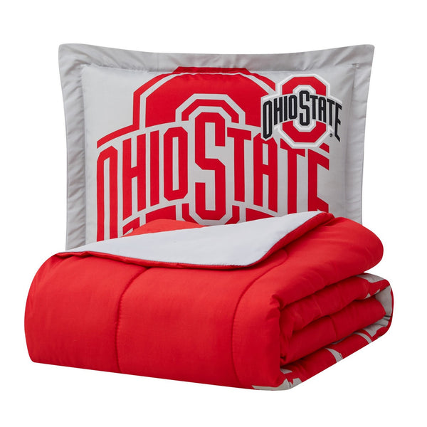 Sweet Home Collection Ohio State Buckeyes NCAA Officially Licensed 3-Piece Comforter Set