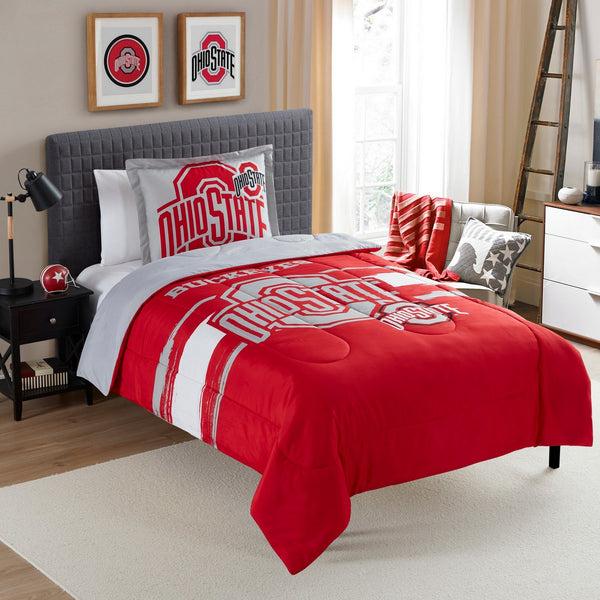 sweet home collection Ohio State Buckeyes NCAA Officially Licensed 3-Piece Comforter Set