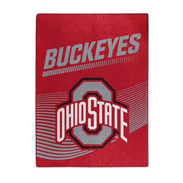 Sweet Home Collection Ohio State Buckeyes NCAA Officially Licensed Raschel Throw Blanket 60x80