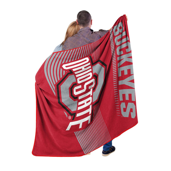 Sweet Home Collection Ohio State Buckeyes NCAA Officially Licensed Raschel Throw Blanket 60x80
