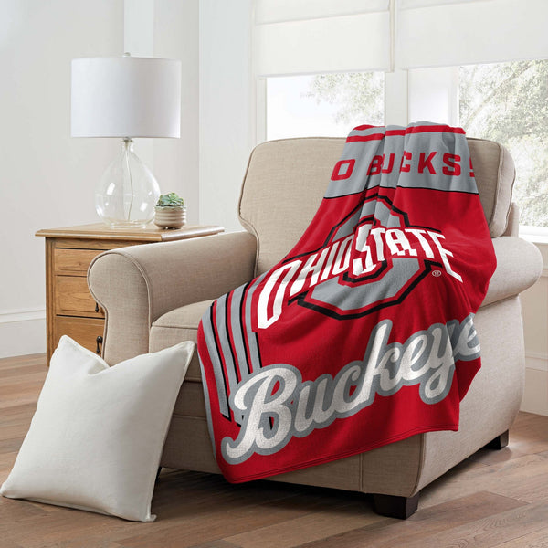 Sweet Home Collection Ohio State Buckeyes NCAA Officially Licensed Throw Blanket 46x60