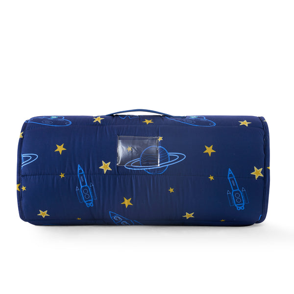 Sweet Home Collection Out Of Space Sleeping Bag/Nap Mat For Kids With Removable Pillow 20"x50"