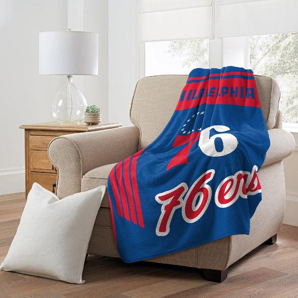 Sweet Home Collection Philadelphia 76ers NBA Officially Licensed Throw Blanket 46x60
