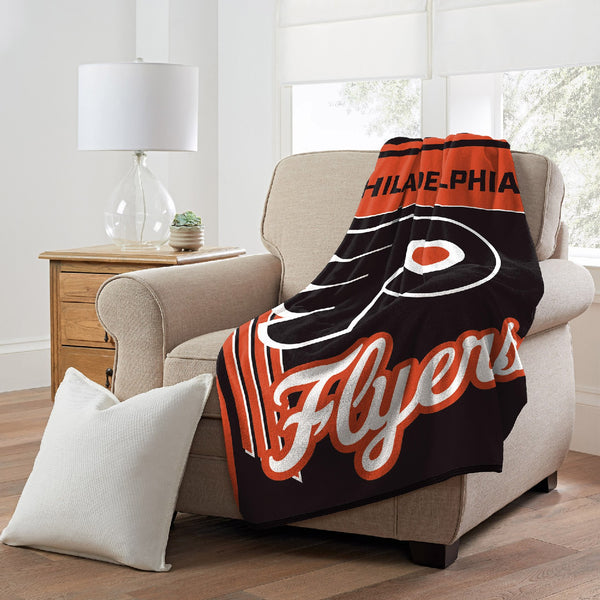 Sweet Home Collection Philadelphia Flyers NHL Officially Licensed Throw Blanket 46x60