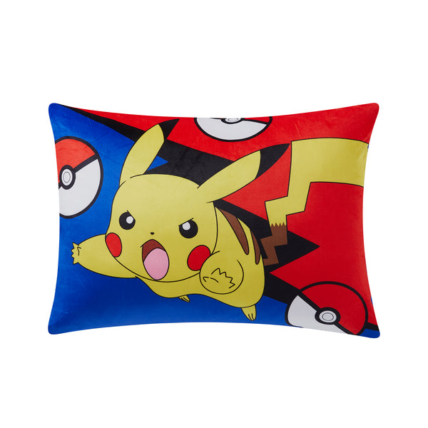 Sweet Home Collection Pikachu Kids Reversible Pillow With Removable Shell