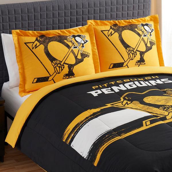 Sweet Home Collection Pittsburgh Penguins NHL Officially Licensed 3-Piece Comforter Set