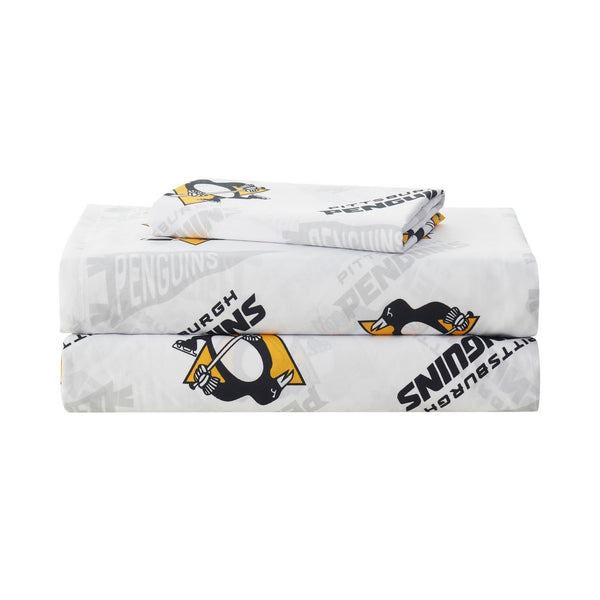Sweet Home Collection Pittsburgh Penguins NHL Officially Licensed Sheet Set