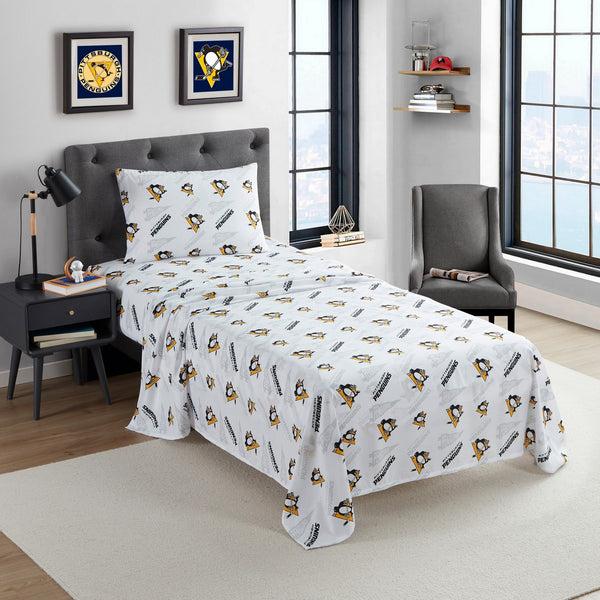 sweet home collection Pittsburgh Penguins NHL Officially Licensed Sheet Set sweet home collection Pittsburgh Penguins NHL Officially Licensed Sheet Set