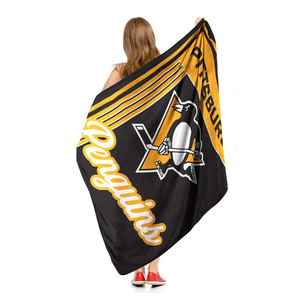 Sweet Home Collection Pittsburgh Penguins NHL Officially Licensed Throw Blanket 46x60
