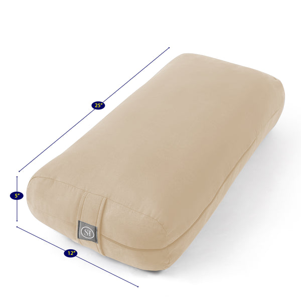 Sweet Home Collection Rectangular Meditation Yoga Cushion Pillow 25 X 12 X 5