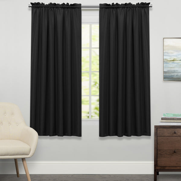 Sweet Home Collection Ribcord Tailored Window Curtain