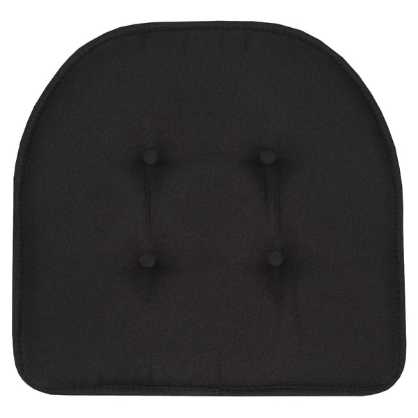 Sweet Home Collection Solid Color U Shaped Memory Foam 17" X 16" Chair Cushions