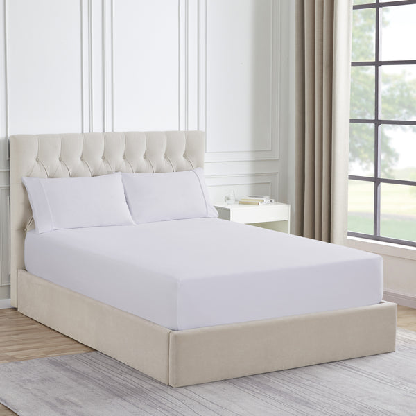 Sweet Home Collection Solid Flannel Fitted Sheet Bottom Sheets With Built In Sheet Straps