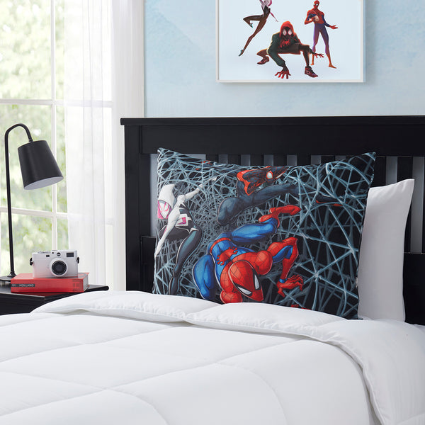 sweet home collection Spiderman & Friends Kids Reversible Pillow with Removable Shell