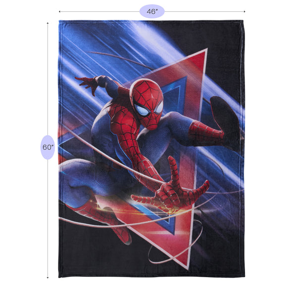 Sweet Home Collection Spiderman Micro Raschel Throw Blanket 46"x60"