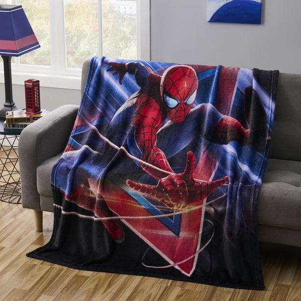 Sweet Home Collection Spiderman Micro Raschel Throw Blanket 46"x60"