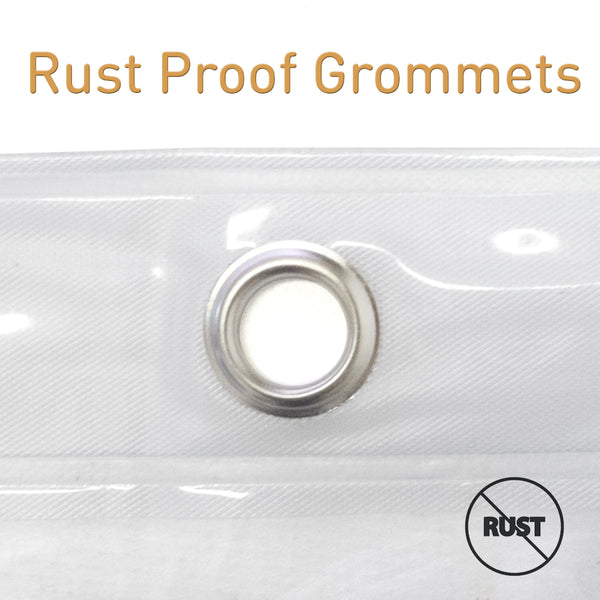 Sweet Home Collection See Through Shower Curtain