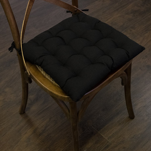 Sweet Home Collection Tufted Chair Cushion Set