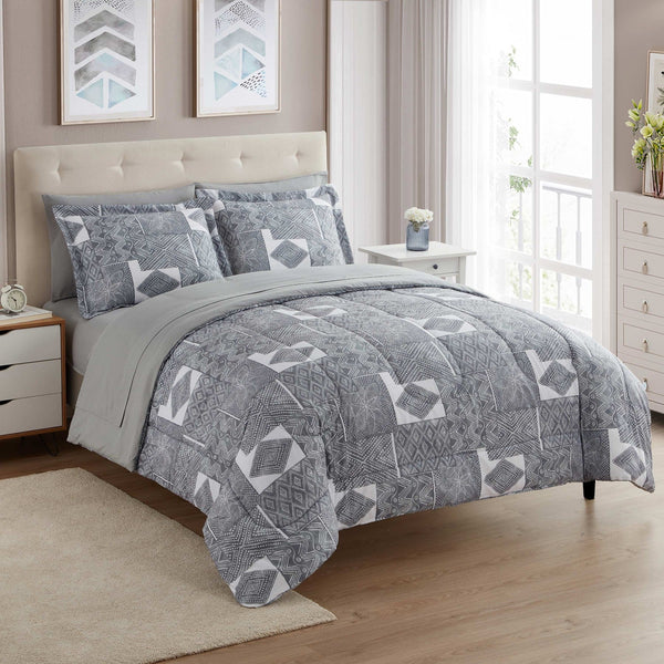 sweet home collection Tulsa 7-Piece Bed in a Bag Set sweet home collection Tulsa 7-Piece Bed in a Bag Set