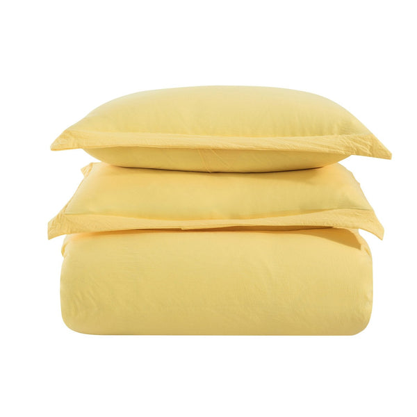Sweet Home Collection Washed Crinkled 3-Piece Duvet Set