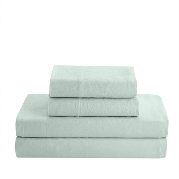 sweet home collection Washed Crinkled Full 4-Piece Sheet Set