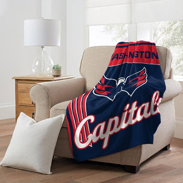 Sweet Home Collection Washington Capitals NHL Officially Licensed Throw Blanket 46x60