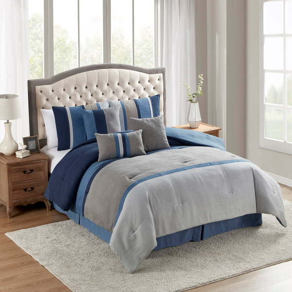 sweet home collection Winston Suede 7-Piece Bed in a Bag Set sweet home collection Winston Suede 7-Piece Bed in a Bag Set