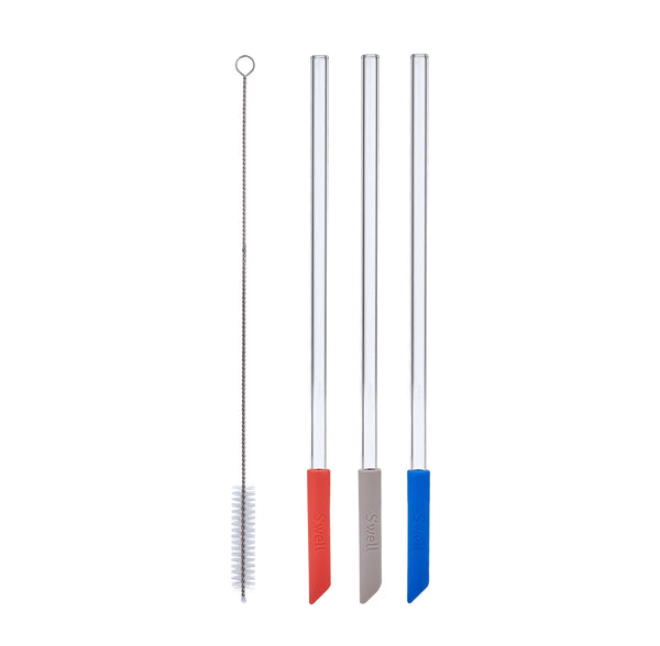 swell Glass Straw Set