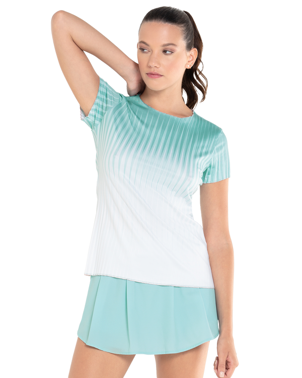 swiss PLEATED S/S CREW