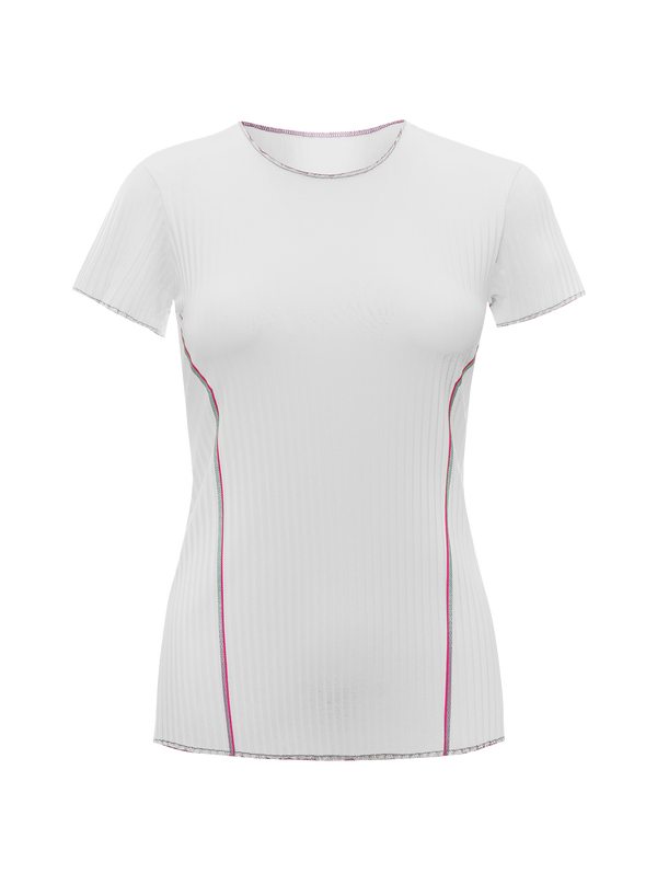 swiss PLEATED S/S CREW