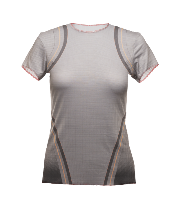 swiss PLEATED S/S CREW