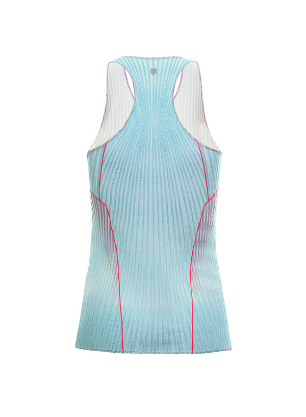 Swiss PLEATED V-NECK TANK