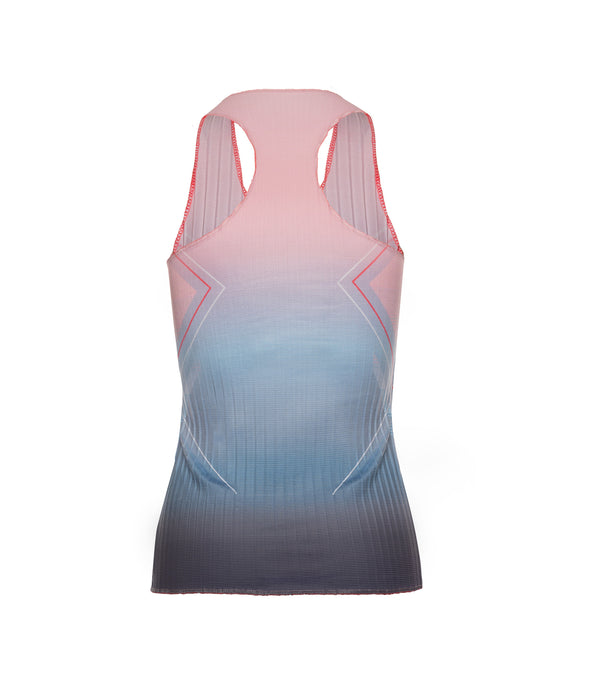 Swiss PLEATED V-NECK TANK
