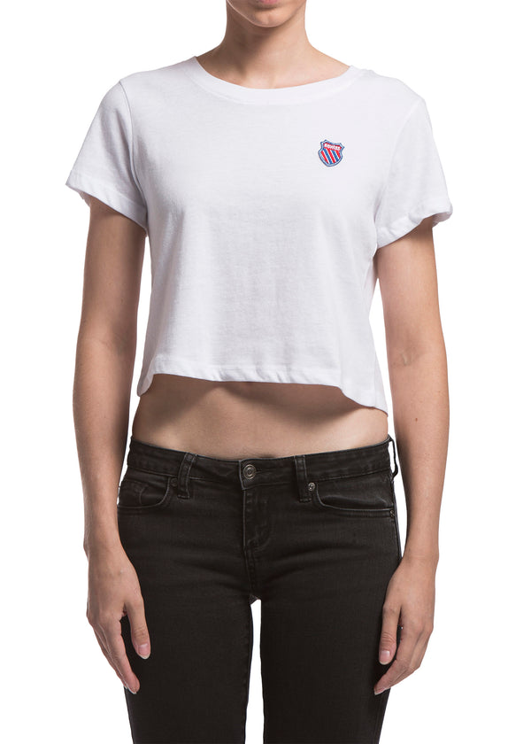 Swiss WOMENS TIEBREAKER CROPPED TEE