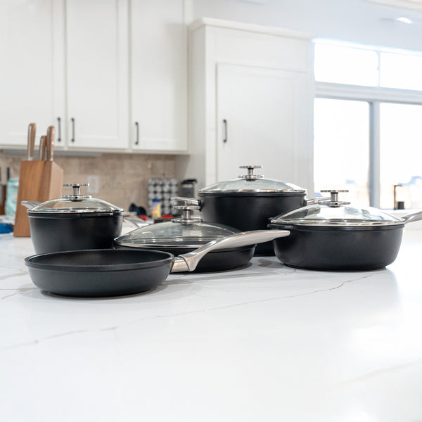 Swiss Diamond CHD Nonstick 9-Piece Set - Kitchen Essentials Set