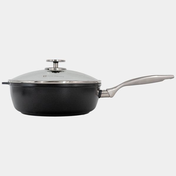 Swiss Diamond CHD Nonstick Saute Pan With Glass Lid