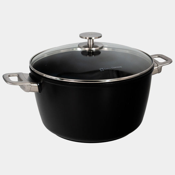 Swiss Diamond CHD Nonstick Stock Pot With Glass Lid