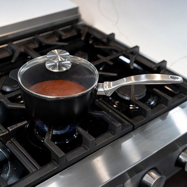 Swiss Diamond CXD DOU Ceramic Nonstick Saucepan With Glass Lid