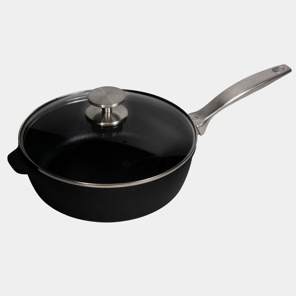 Swiss Diamond CXD DOU Ceramic Nonstick Saute Pan With Glass Lid