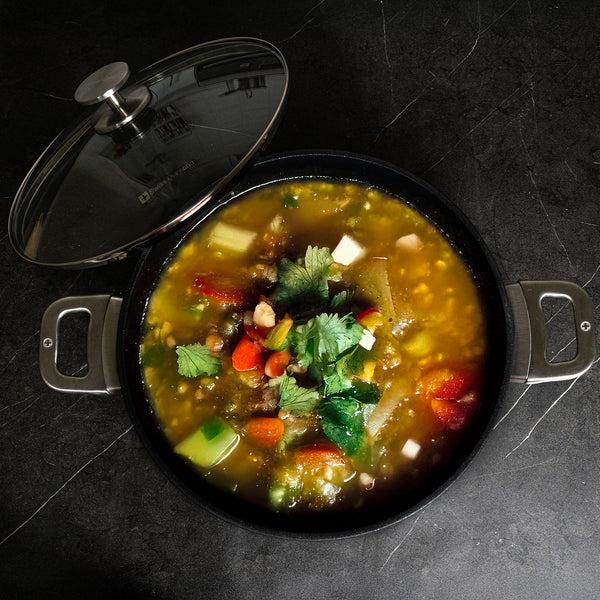 Swiss Diamond CXD DOU Ceramic Nonstick Stock Pot With Glass Lid