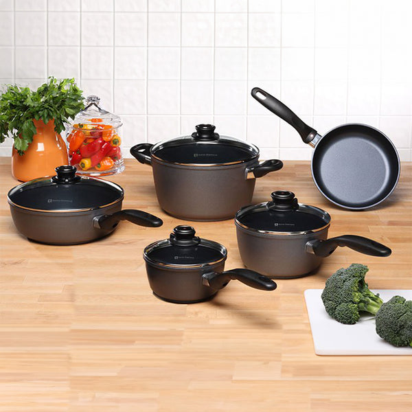 Swiss Diamond HD Nonstick 9-Piece Set - Italian Cooking Set