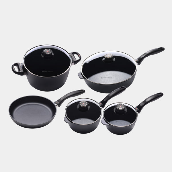 swiss diamond HD Nonstick 9-Piece Set - Italian Cooking Set